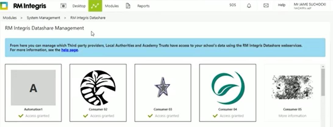RM Integris Datashare