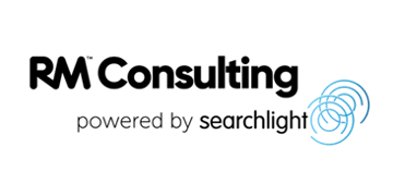 RM Consulting logo powered by searchlight