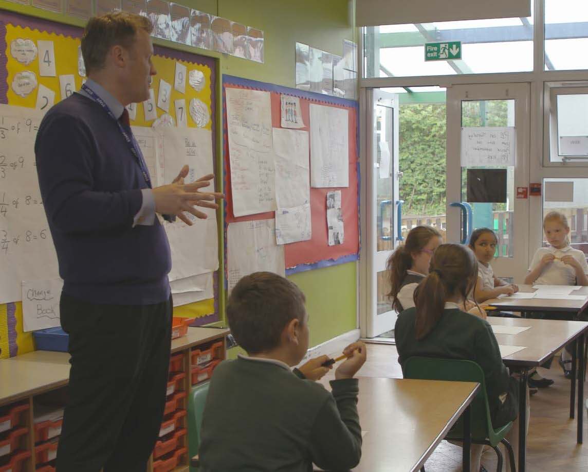 teaching in classroom photo